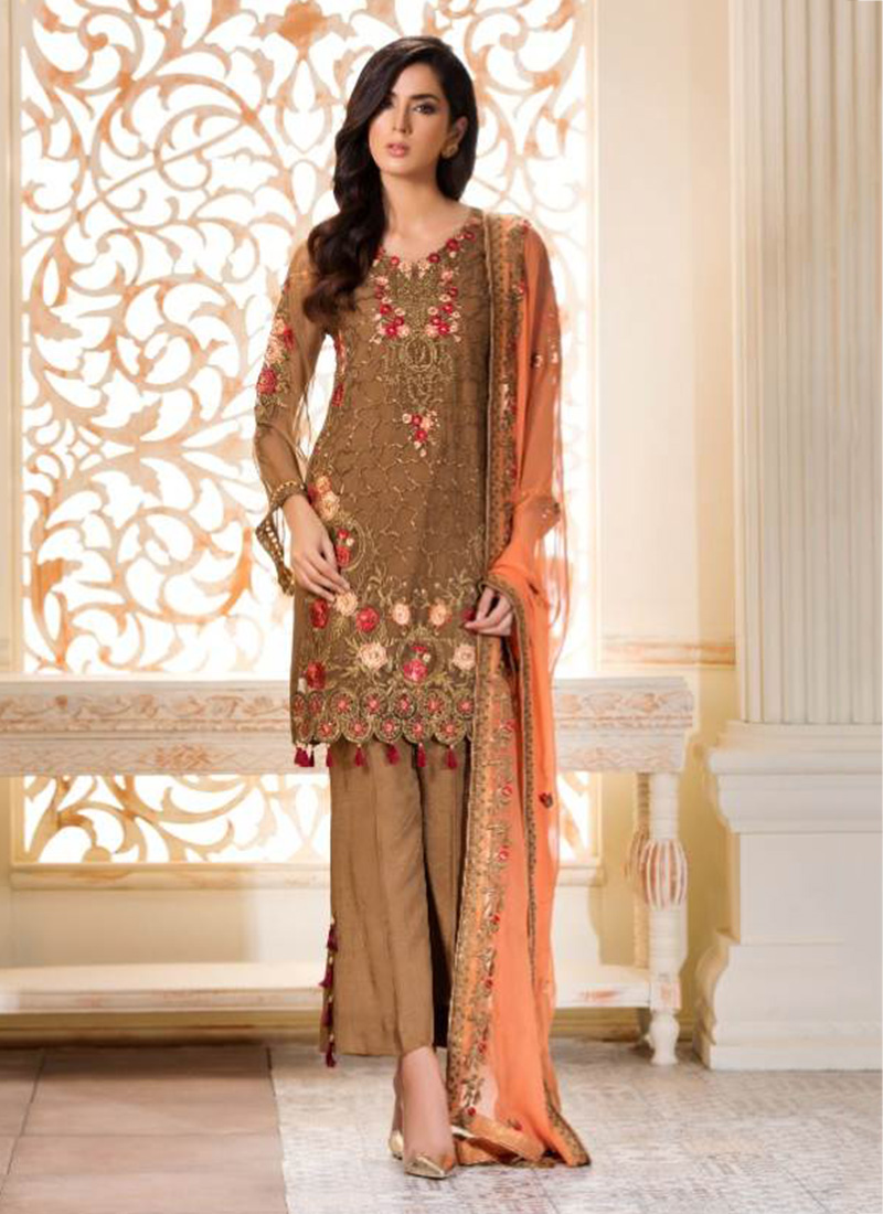 white and gold pakistani suit